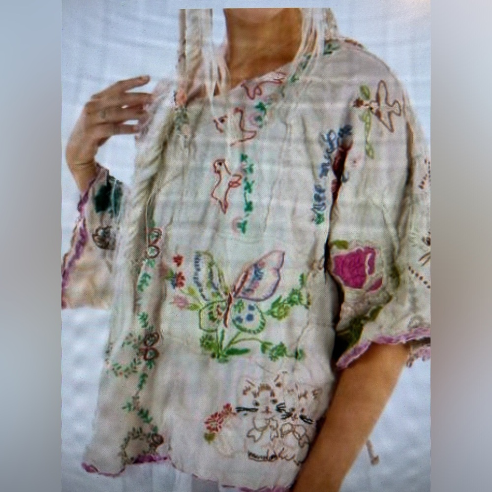 Matilda top in moonlight, made by Magnolia Pearl   One Size